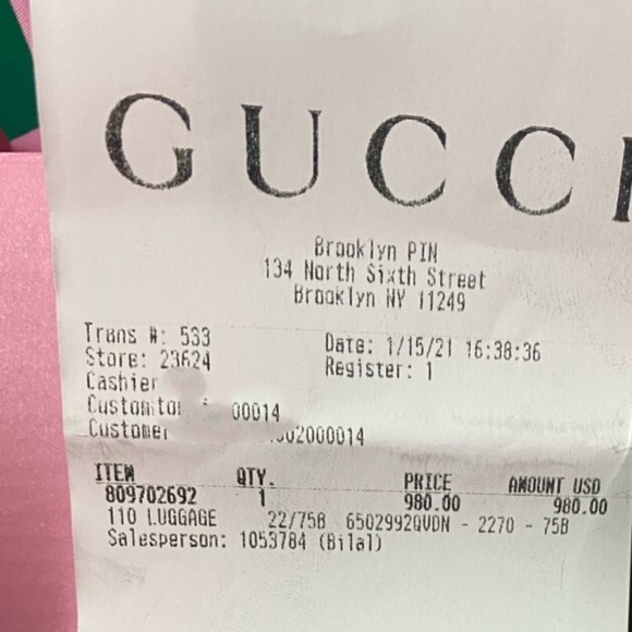 Gucci x The North Face Belt Bag Burgundy NEW 100% Authentic - Picture 9 of 9